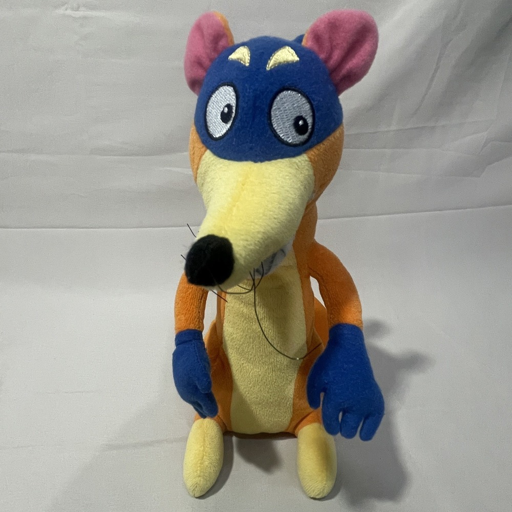 Vintage Dora The Explorer Swiper Fox 9" Plush Stuffed Animal Toy Gund Rare 2002